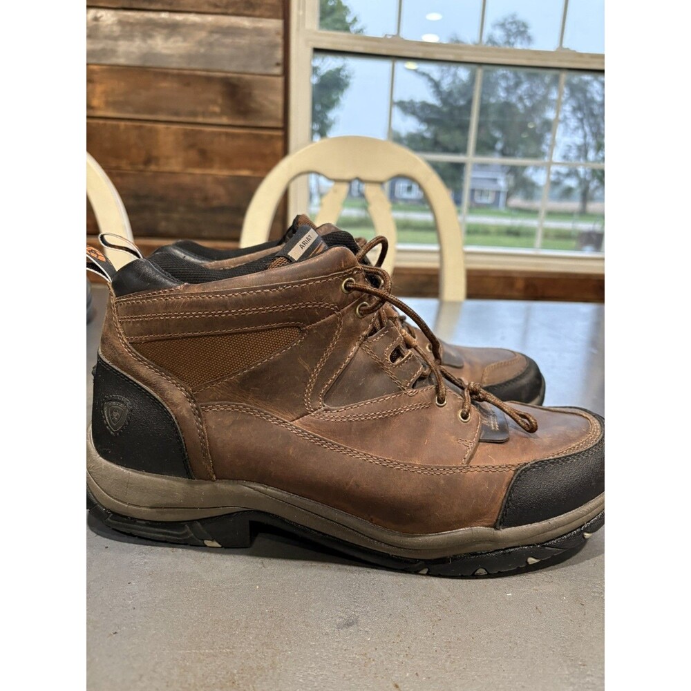 Ariat ATS Terrain Leather Hiking Boots Men's Size US 13 EE Brown 10002182